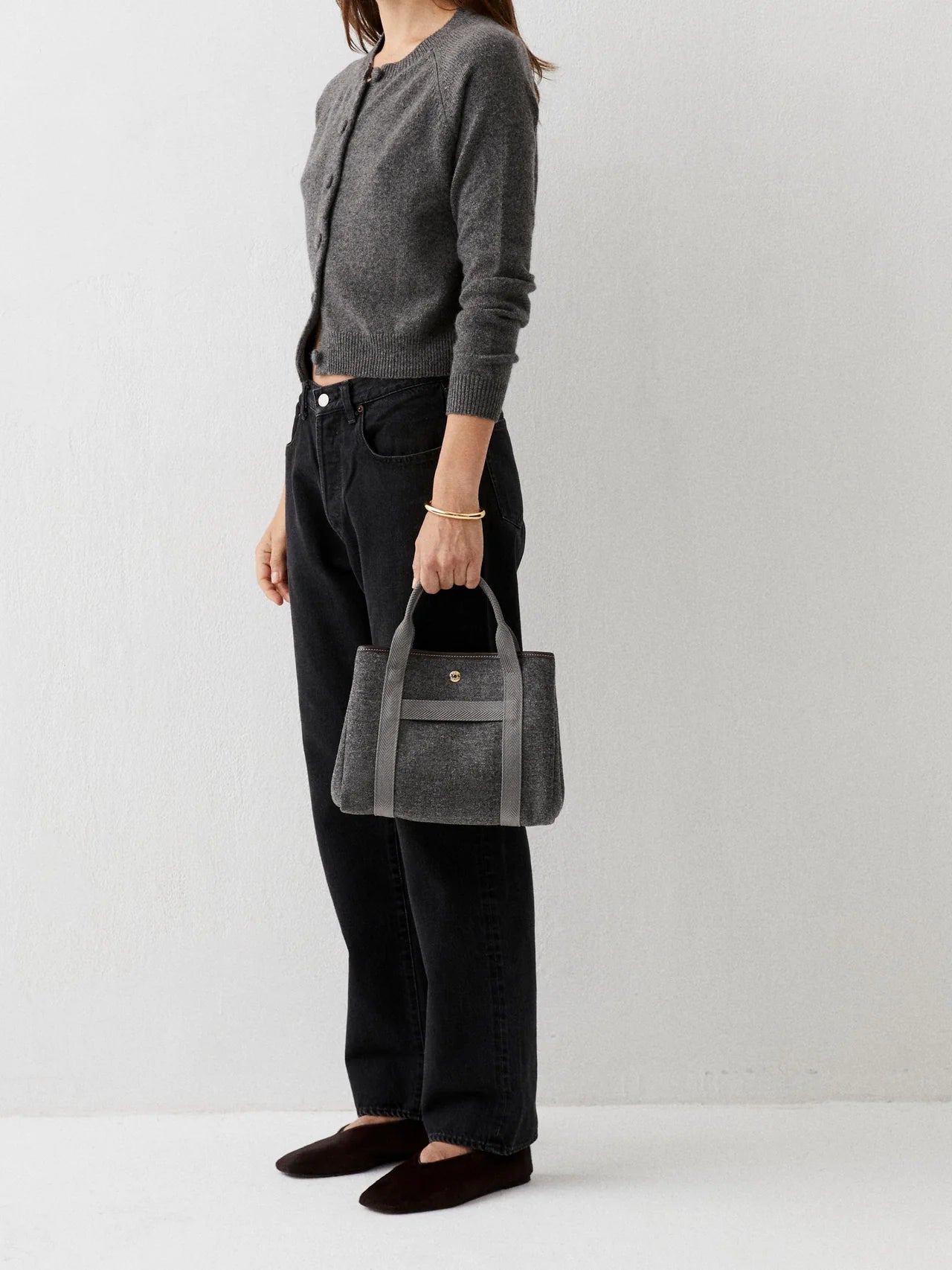 Traversée Whip Grey Flannel in Small