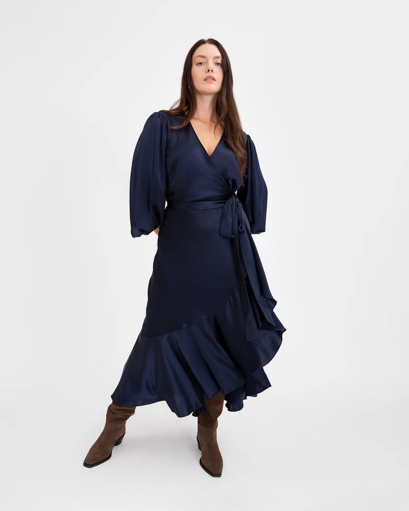 Long Sleeve Blaire Dress in Anthracite