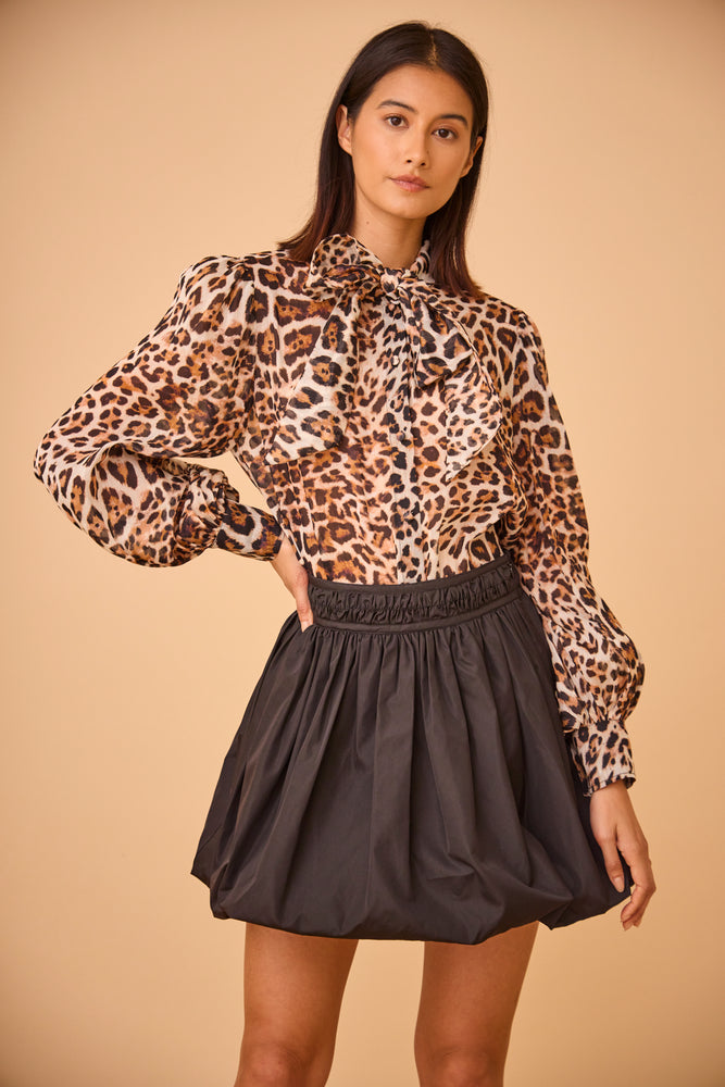 Tess Blouse in Leopard