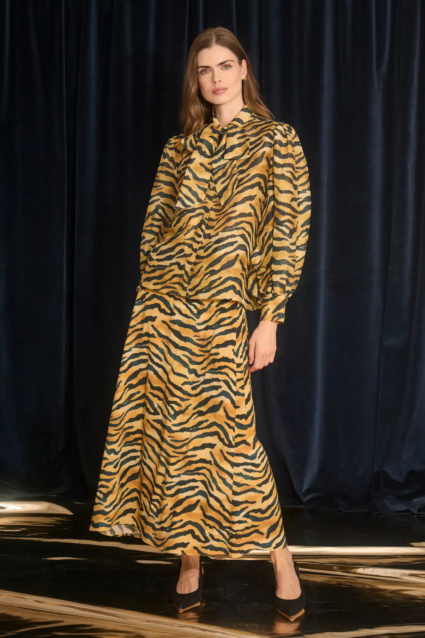 Tess Blouse in Tiger