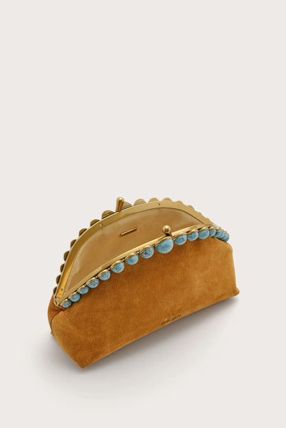 Una Clutch in Toasted Caramel