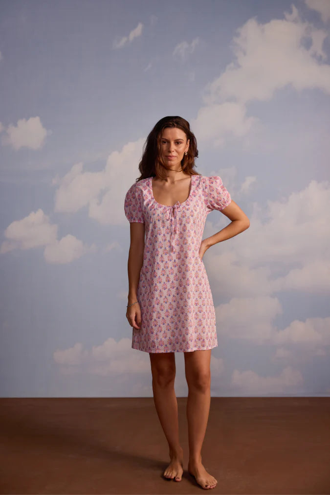 Mansi Dress in Berry Print