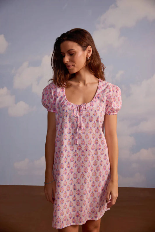 Mansi Dress in Berry Print