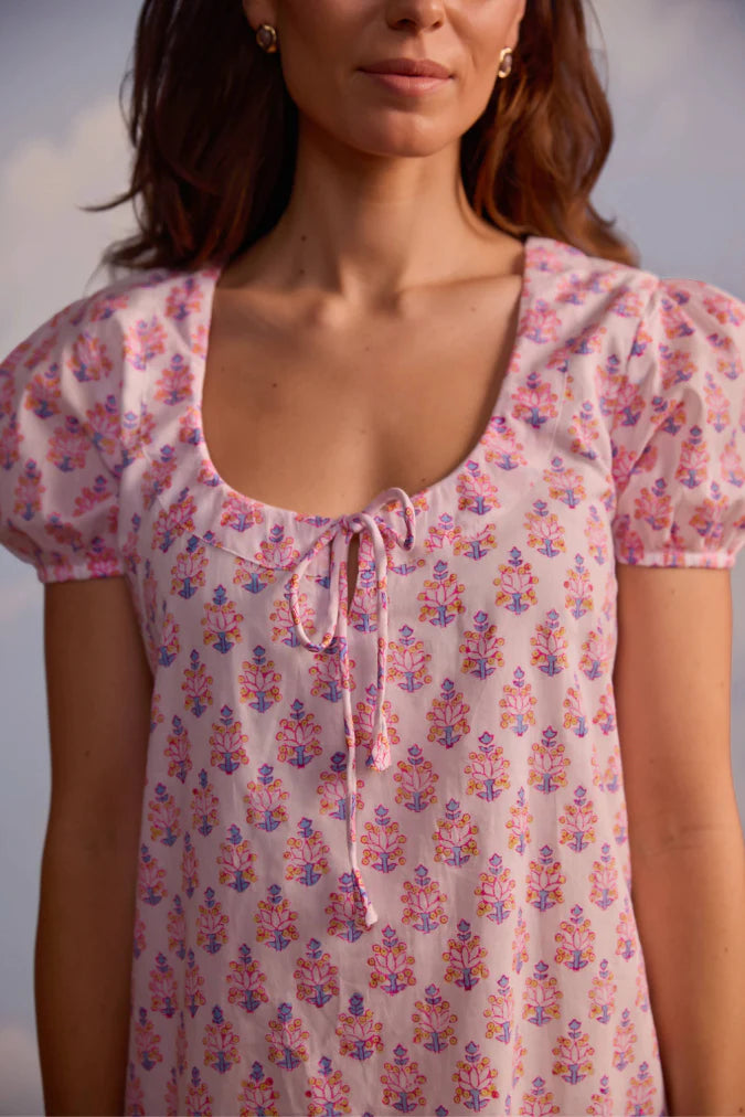 Mansi Dress in Berry Print