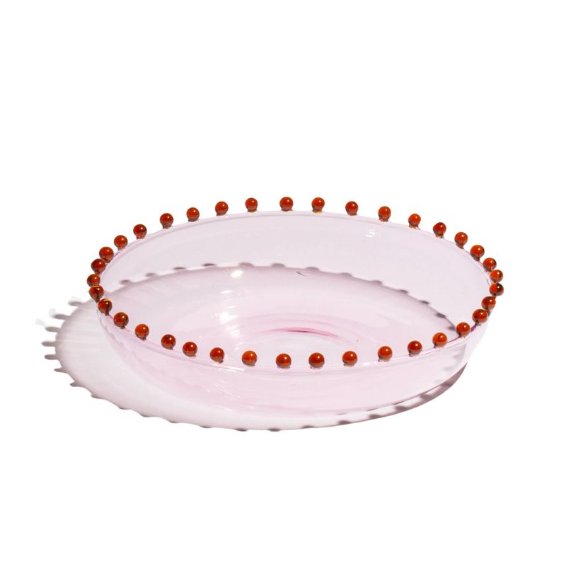 Pearl Platter in Pink/Amber