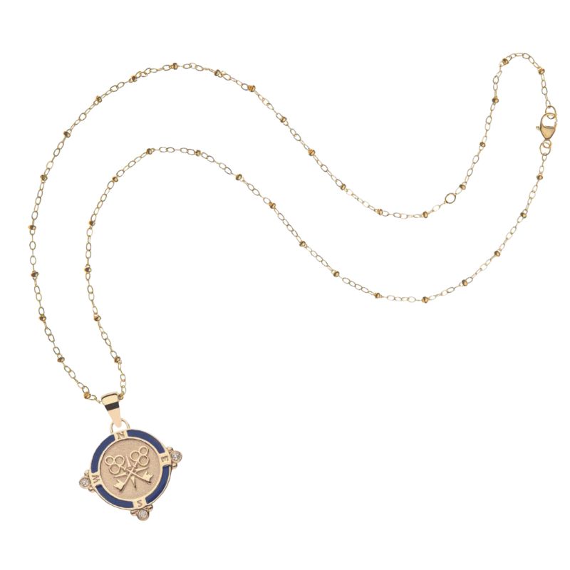 FOREVER Petite Embellished Coin Necklace