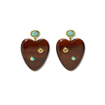 Tamarind Heart Earrings
