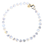 LOVE Mother of Pearl Heart Beaded Necklace