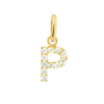 Lucky Letter P Diamond Pendant
