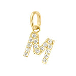 Lucky Letter M Diamond Pendant