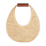 Moon Raffia Bag in Natural