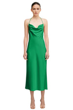 Danika Cowl Dress in Emerald