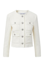 Olbia Tweed Jacket in Off White