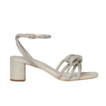 Mikel Cappuccino Bow Mid-Heel Sandal