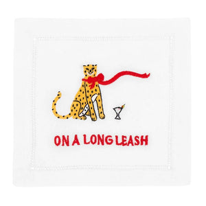 On a Long Leash Cocktail Napkins (Set of 4)