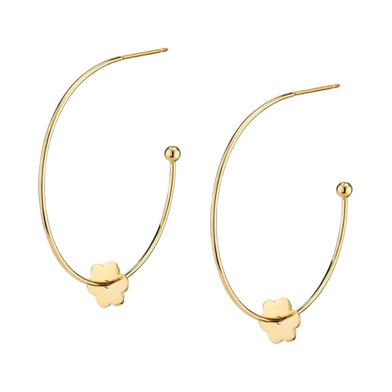 Flower Hoop LA - Gold