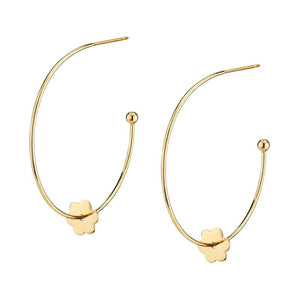 Flower Hoop LA - Gold