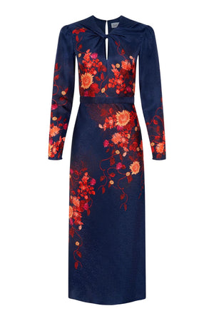 Claudia Midi Dress in Flori Sunset