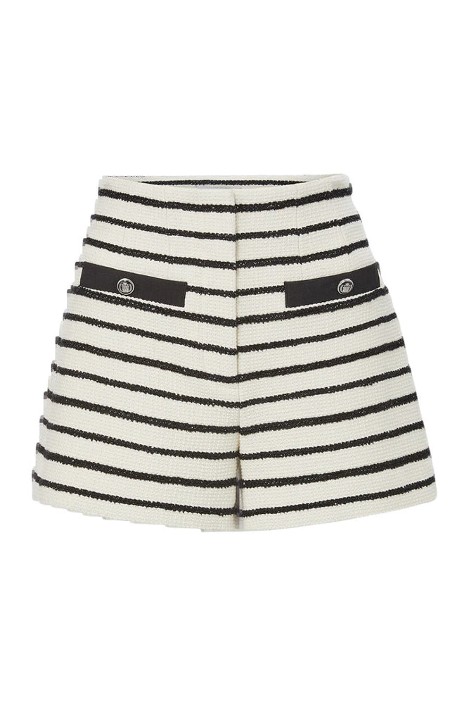 Gershwin Striped Short in Ivory Black