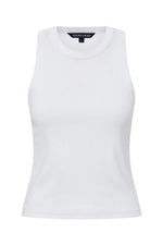 Jordyn Cropped Tank in White