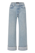 Taylor Cuffed Wide-Leg Jean in Airway Cloud