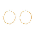 Isla Pearl Hoop Earrings