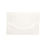 Quilted Lingerie Envelope in White