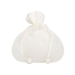 Quilted Jewelry Pouch in White