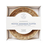 Woven Seagrass Plates S/4