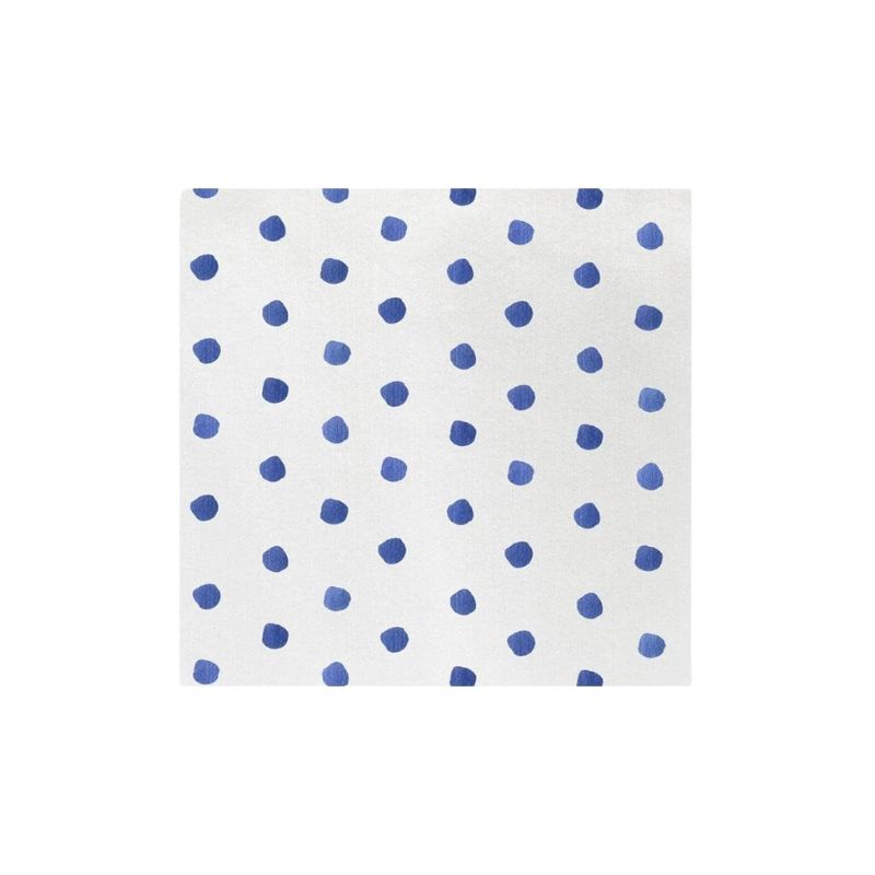 Papersoft Dot Cocktail Napkins in Blue