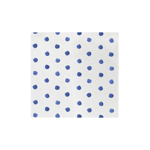 Papersoft Dot Cocktail Napkins in Blue