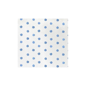 Papersoft Dot Cocktail Napkins in Light Blue