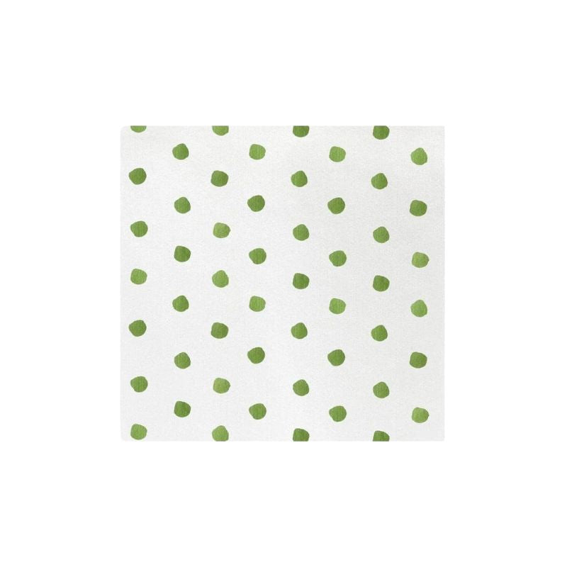 Papersoft Dot Cocktail Napkins in Green