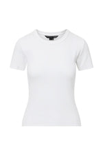 Pruitt Ribbed Tee in White