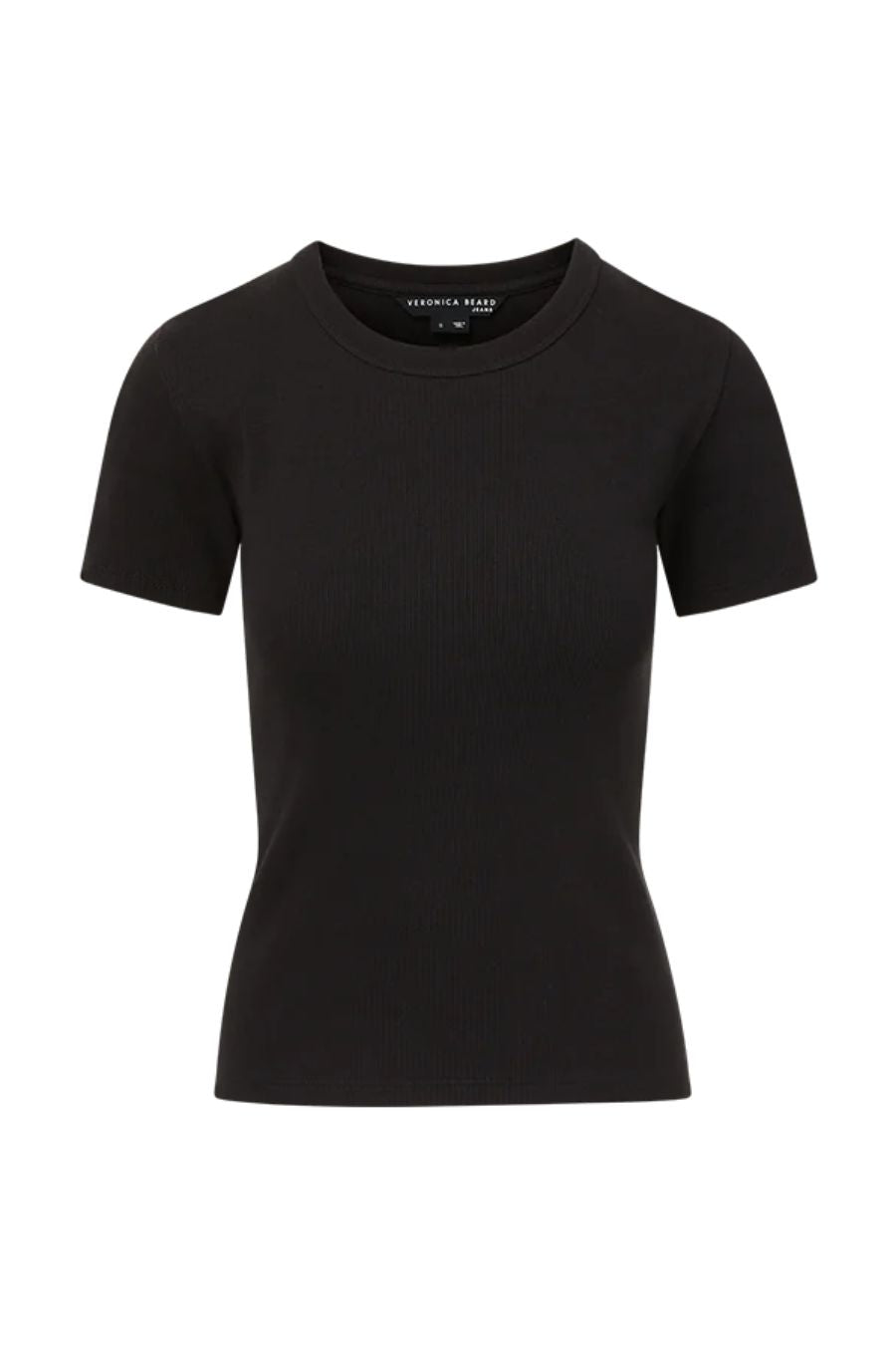 Pruitt Ribbed Tee in Black