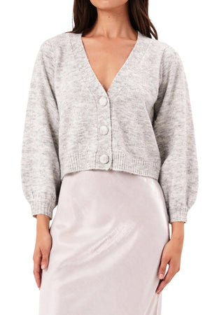 Delphine Cardigan in Silver