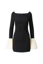 Hawthorne Dress in Black/Ivory