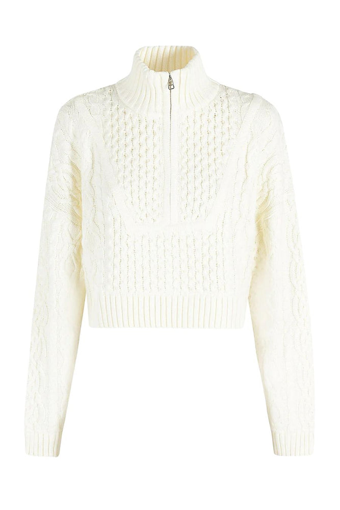 Cropped Hampton Sweater in Buttercream