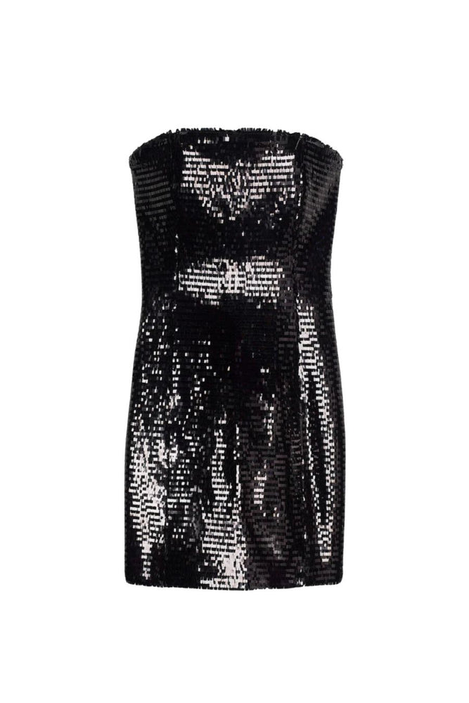 Elsie Dress in Black Sequins