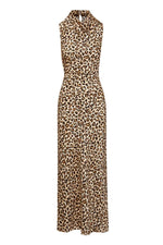 Kura Leopard-Print Column Dress