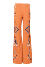 Charlie Sienna Poppy Embroidered Pant