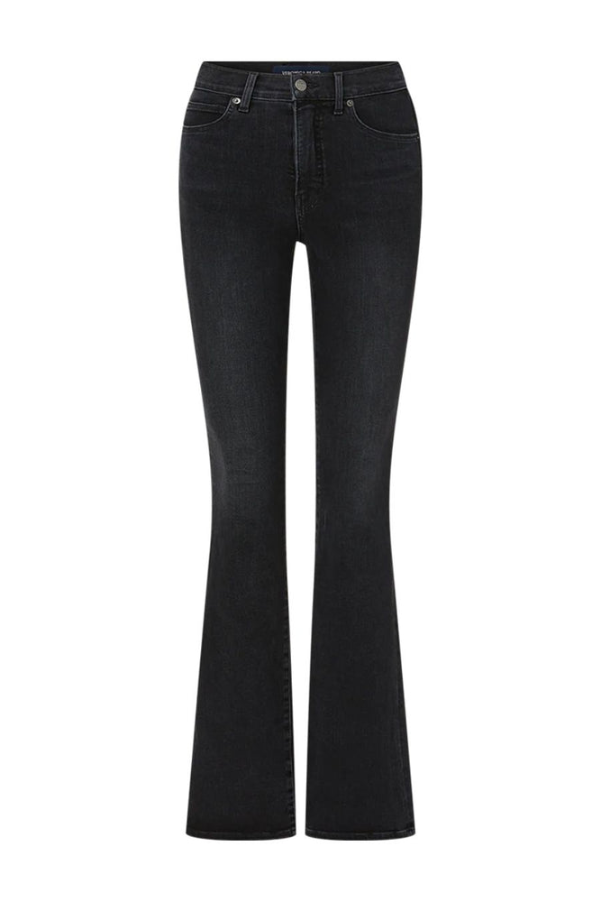 Beverly Skinny Flare Jean in Washed Onyx