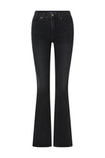 Beverly Skinny Flare Jean in Washed Onyx