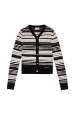 Soft Wool Stripe Cardigan