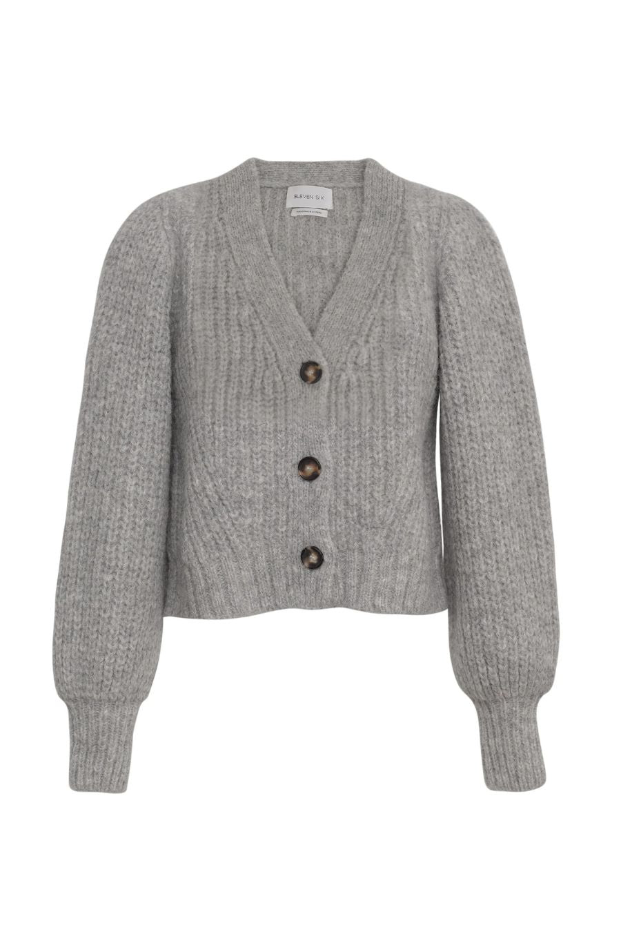 Sara Cardi in Pale Grey Melange