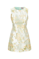 Garden Dress in Metallic Bloom