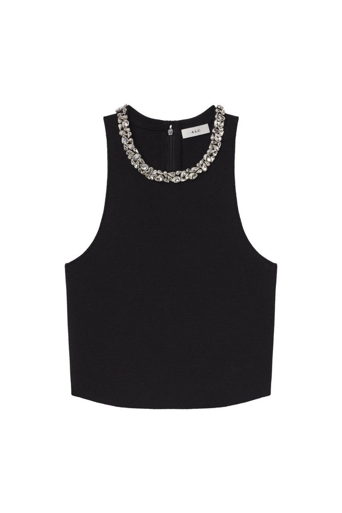 Bella Embellished Compact Knit Top