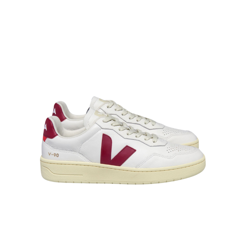 V-90 LEATHER WHITE MARSALA