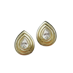 Golden Raindrop Studs