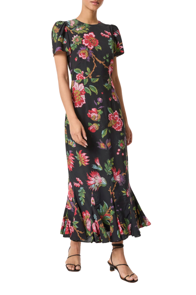 Lulani Dress Ink Morlaix Fleur Grande